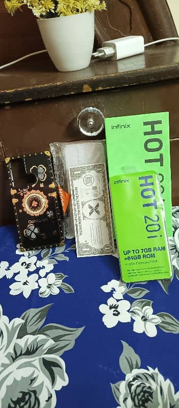 infinix hot 20i 4+3=7/64gb ram. with box . no open no repair. 11