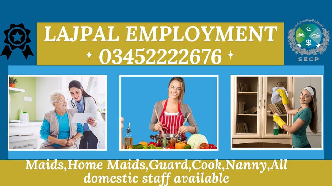 Lajpal  Employment Services* provided staff will be efficient for all 0