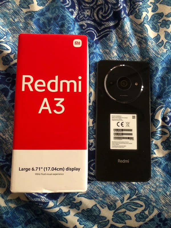 Redmi a3 7months warranty available almost new condition 10/10 2