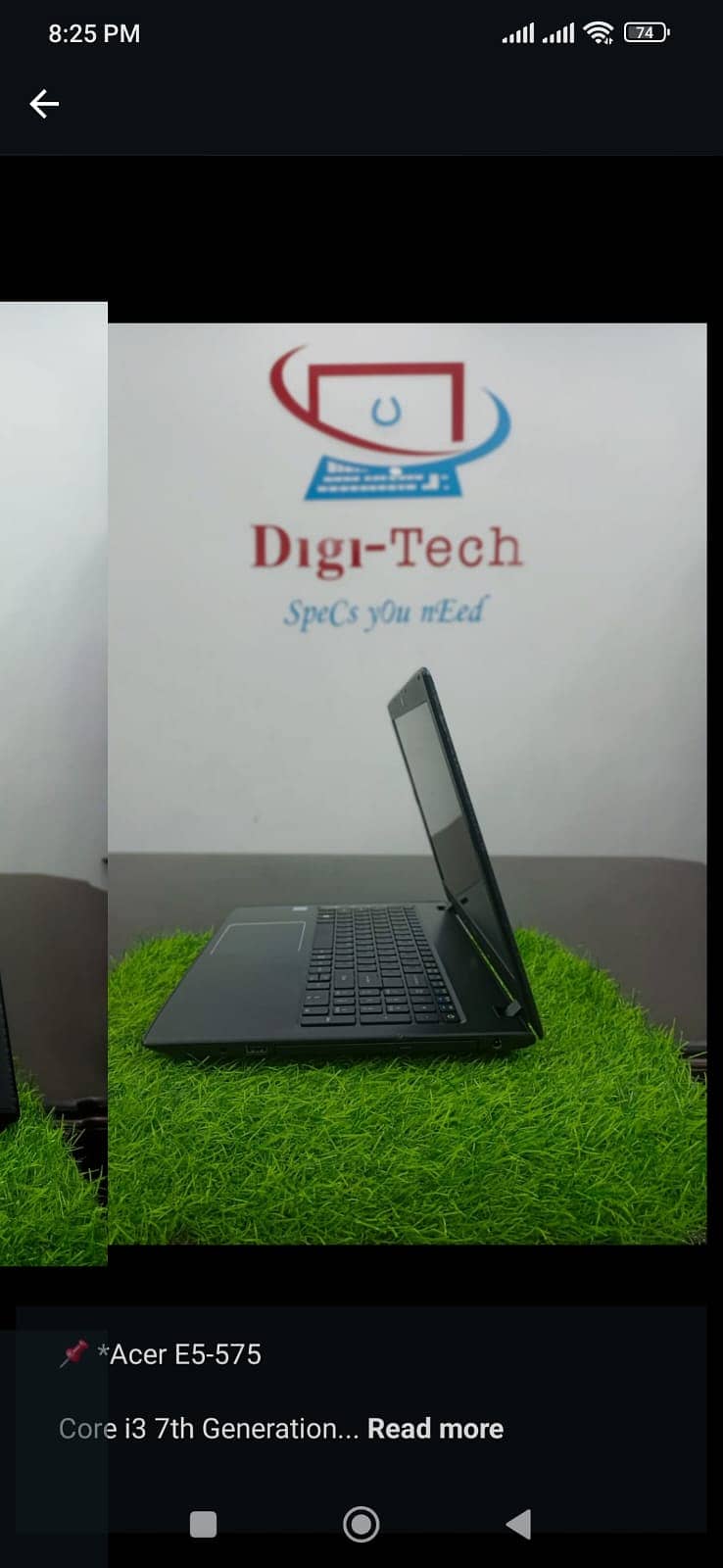 Acer Aspire i3 7 Gen 8gb ram 256gb SSD 0