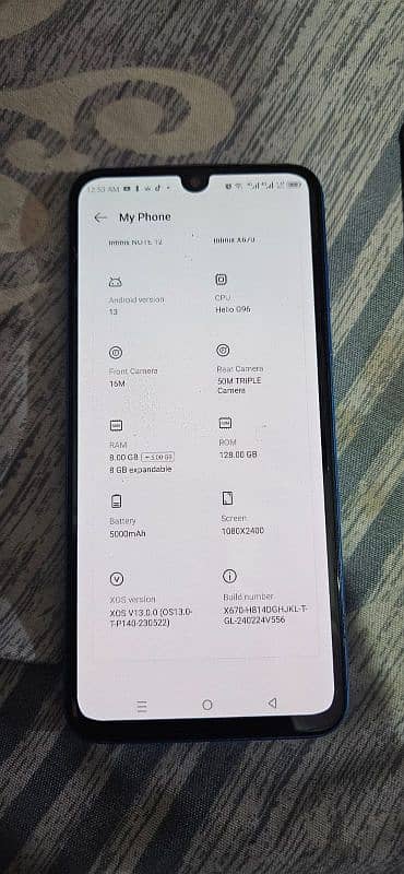 Infinix Note 12 New condition 8GB 128GB Seald 100% Complete saman 5