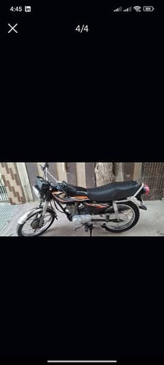 Honda CG 125 Black colour Karachi Number