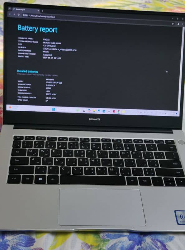 Huawie matebook D14 i5 11th gen 9