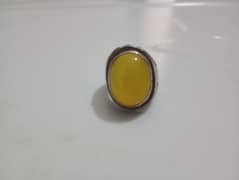 yellow stone originel silver ring 2024