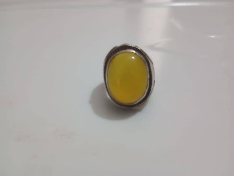 yellow stone originel silver ring 2024 0