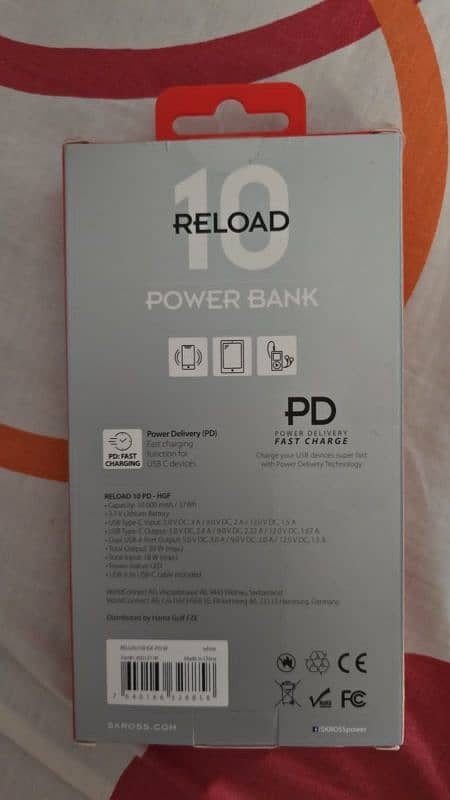 SKROSS Power Bank | Reload 10 | PD 0