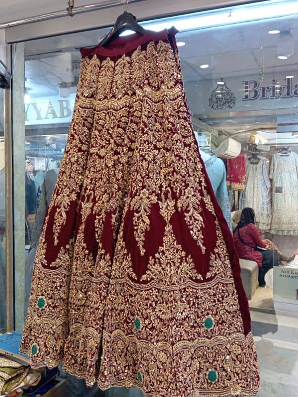 hand made velvet lehnga kurti 3