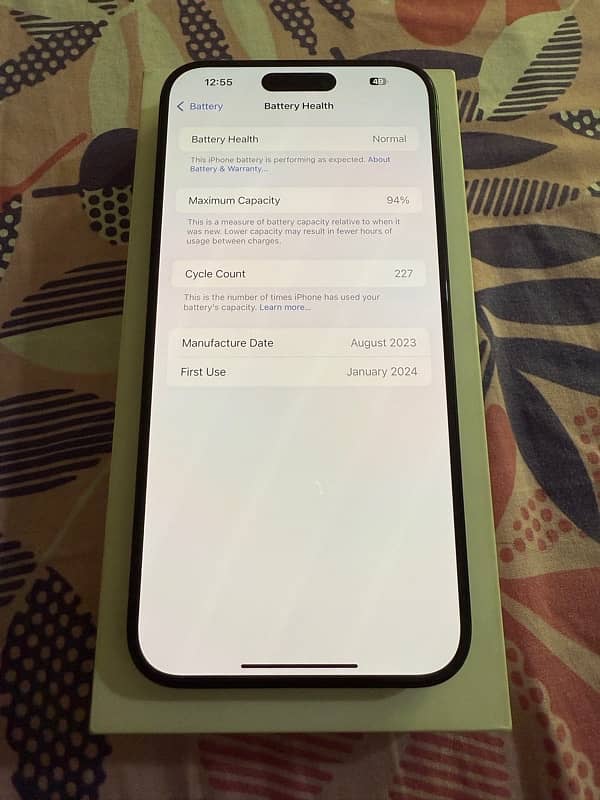 Iphone 15 pro max pta approved with box 6