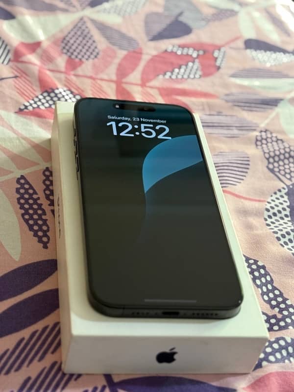 Iphone 15 pro max pta approved with box 0