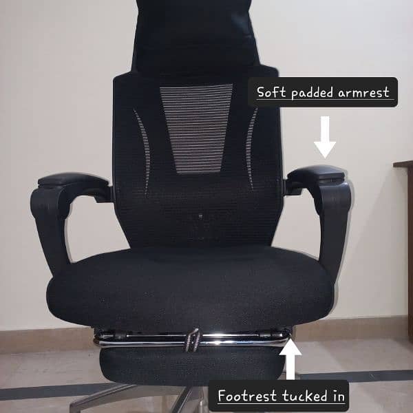 Mesh Chair with Footrest 10