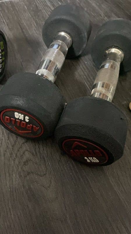 Rubber Coated Dumbbells 2