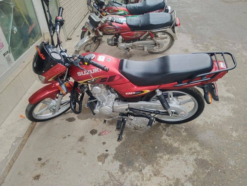 Motorcycle Suzuki GD 110 red colour motorbike condition 10/9 7