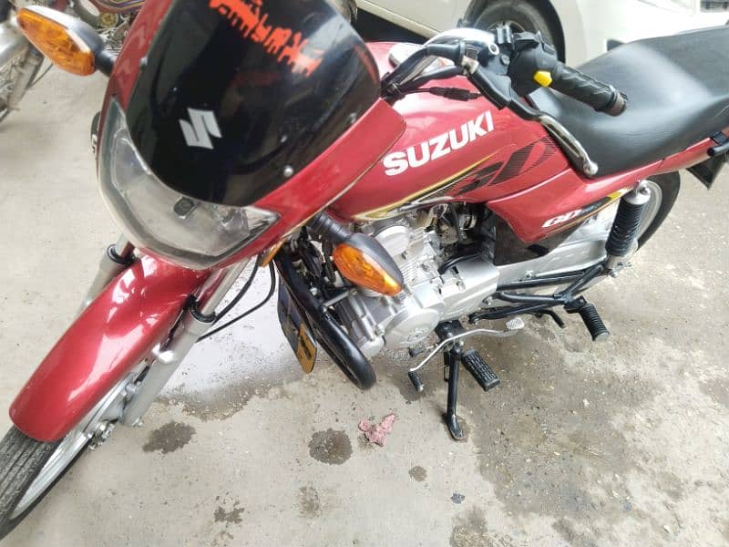 Motorcycle Suzuki GD 110 red colour motorbike condition 10/9 8