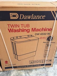 dawlance twin tub washing machine model DW 6550 W