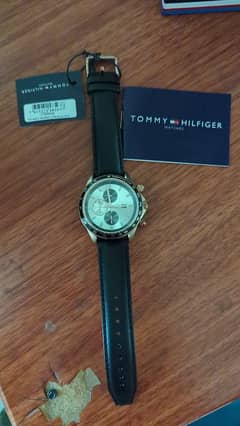 Tommy Hilfiger 1792016 Leather Strap Wrist Watch For Men