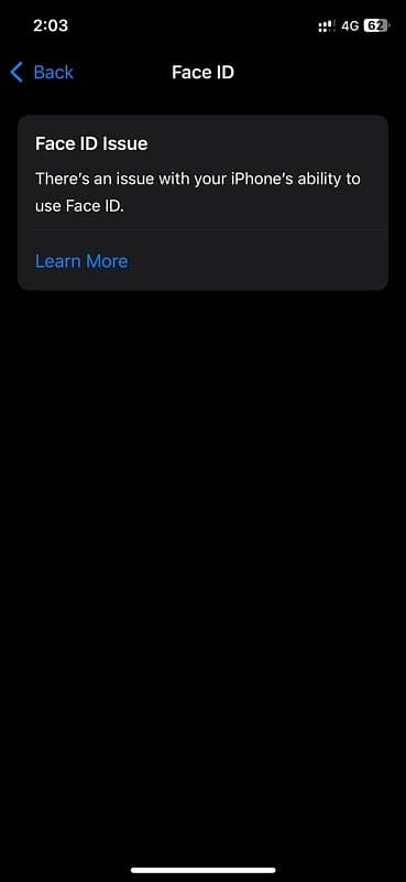 I phone 11 pro dual pta face id issue 5