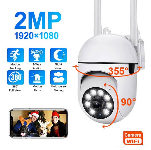 5G Wifi Home Security Camera, IR Night Vision, Motion Detection 0