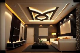 False Ceiling • Pop Ceiling • Gypsum Ceiling • Meenakari • 120 Rs sqft