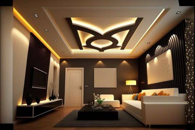 False Ceiling • Pop Ceiling • Gypsum Ceiling • Meenakari • 120 Rs sqft 0