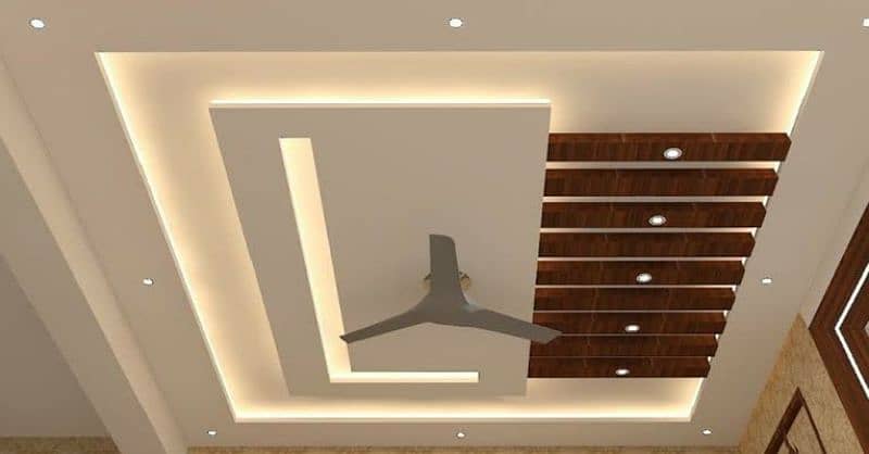 False Ceiling • Pop Ceiling • Gypsum Ceiling • Meenakari • 120 Rs sqft 6