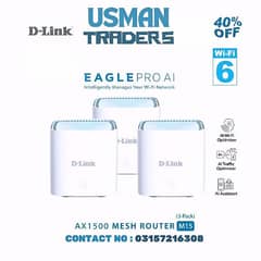 D-Link Mesh WiFi 6 System, AX1500