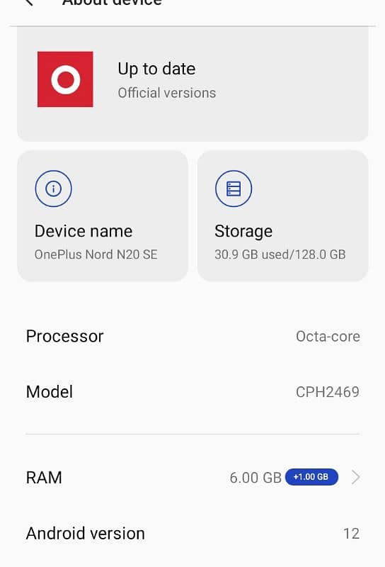 OnePlus Nord N20 SE all okay proof 6gb ram 128 memory 4