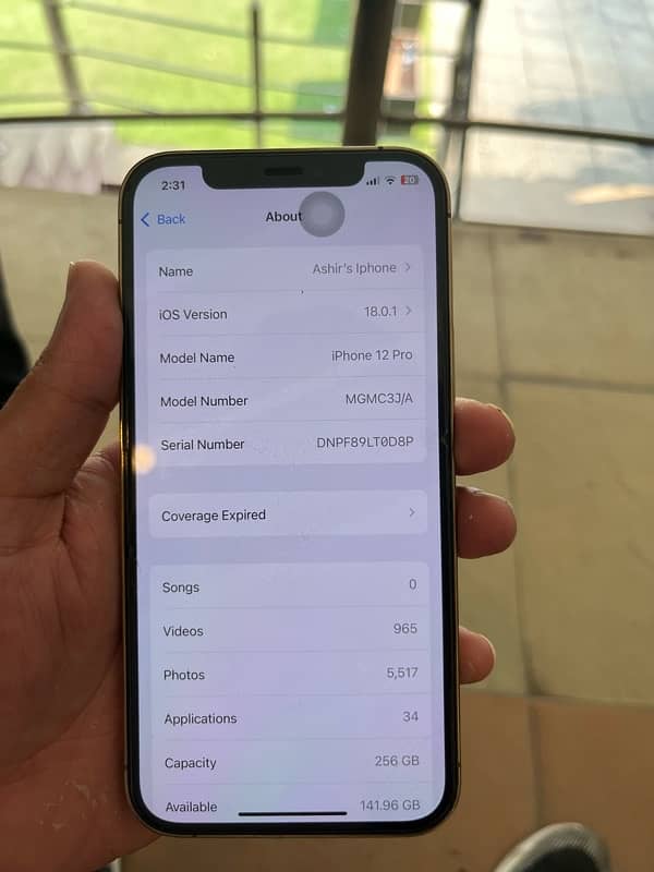 Iphone 12 Pro 256 GB PTA Approved 3