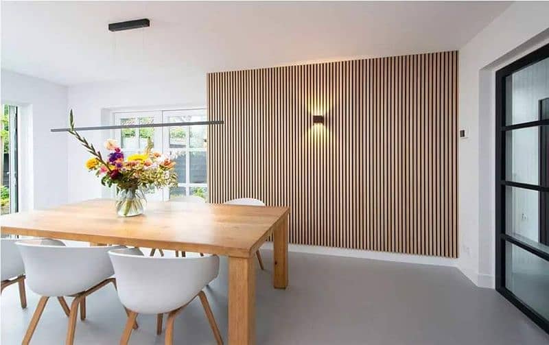 Wooden Paling Media Walls And Wooden Ceiling 3