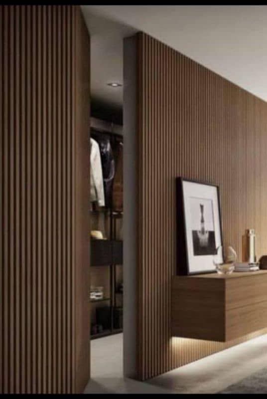 Wooden Paling Media Walls And Wooden Ceiling 5