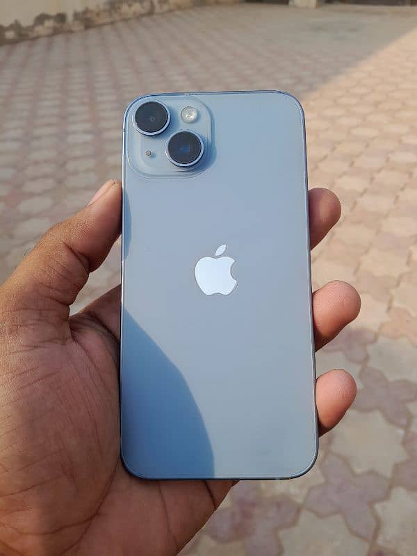 iphone 14 128gb water peak 83%batteey health sky blue color 0