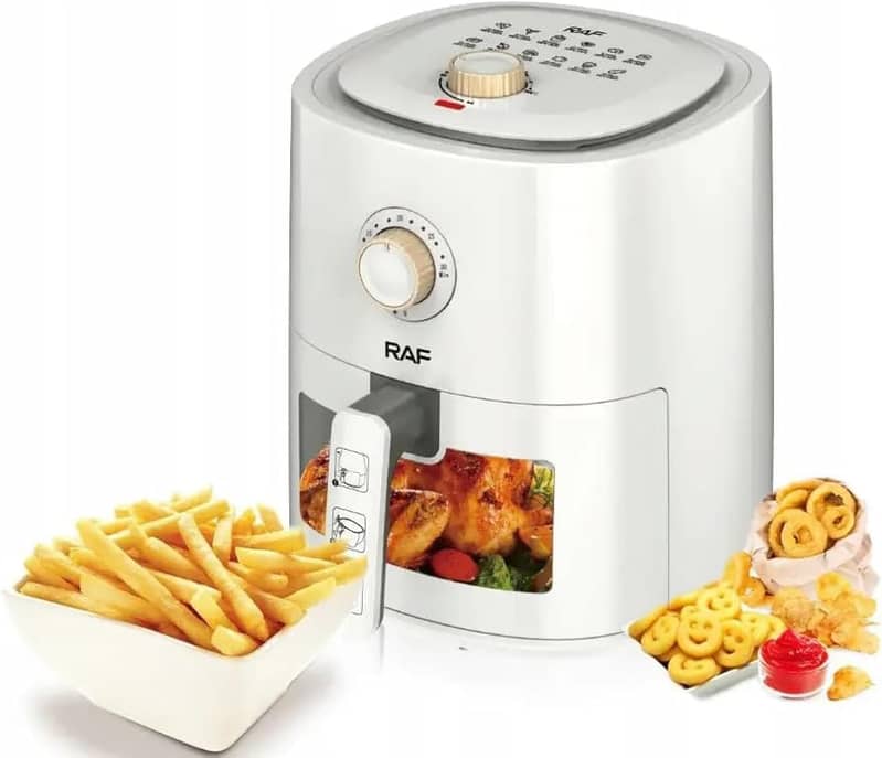 RAF 6L Air Fryer with Time & Temperature Control 1500W 0