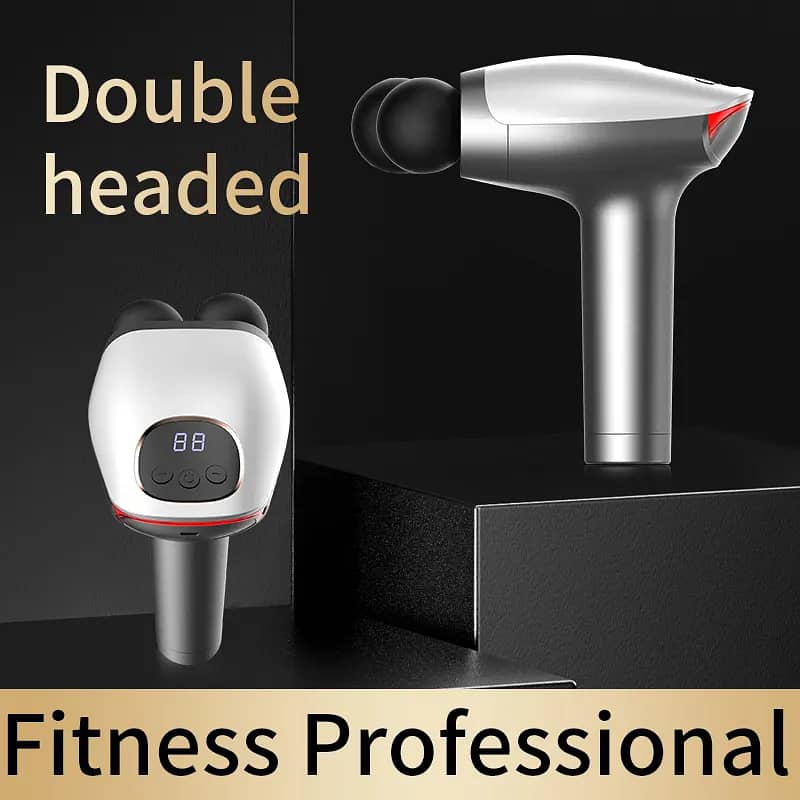 Professional Deep Tissue High Speed Vibration Double Head Massage Gun 3