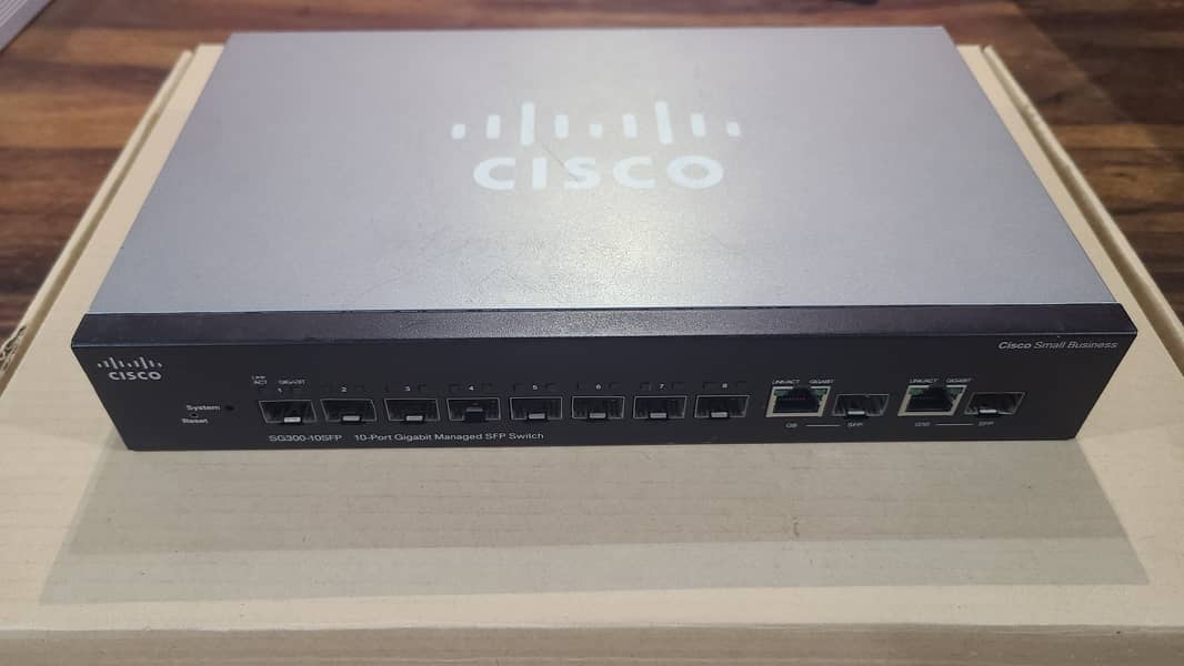 Cisco SG300-10SFP 10-Port Gigabit Managed Switch Branded Use(With Box) 9