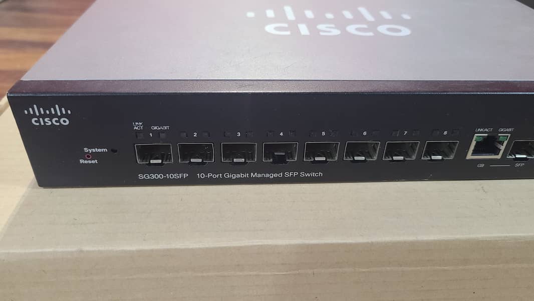 Cisco SG300-10SFP 10-Port Gigabit Managed Switch Branded Use(With Box) 14