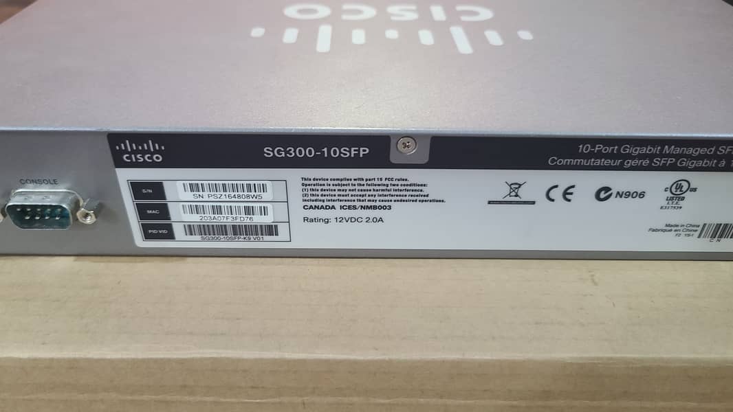 Cisco SG300-10SFP 10-Port Gigabit Managed Switch Branded Use(With Box) 15