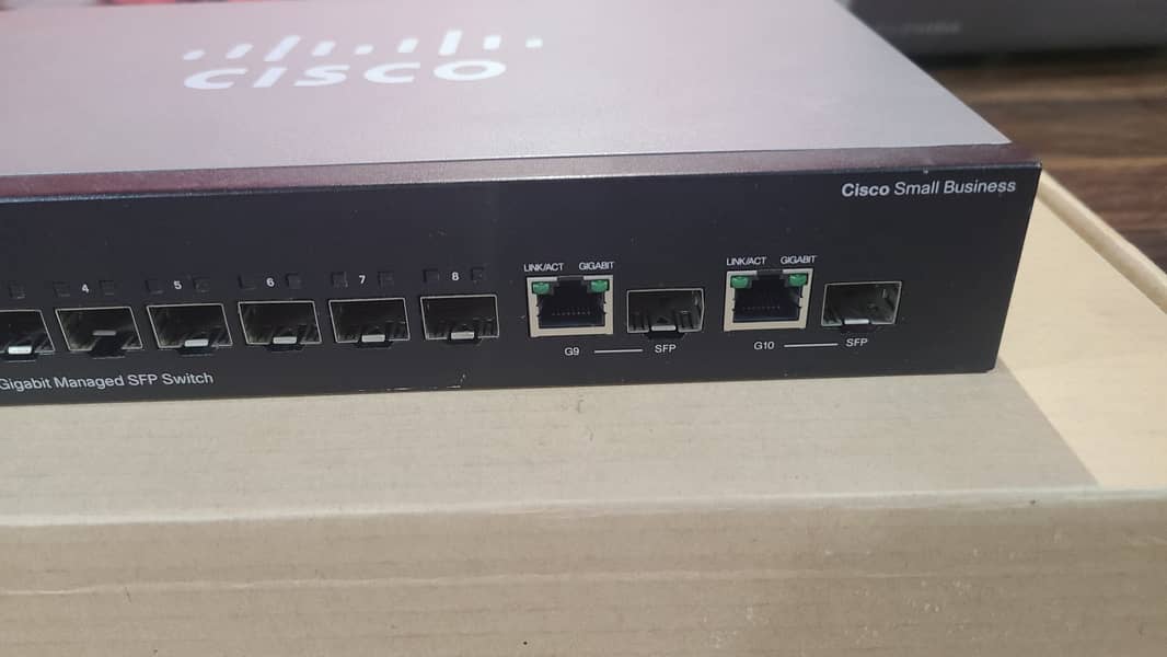 Cisco SG300-10SFP 10-Port Gigabit Managed Switch Branded Use(With Box) 19