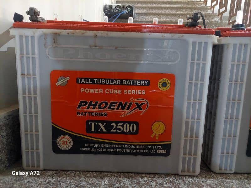 Phoenix TX 2500 Tubular Lead Acid Used batteries 1