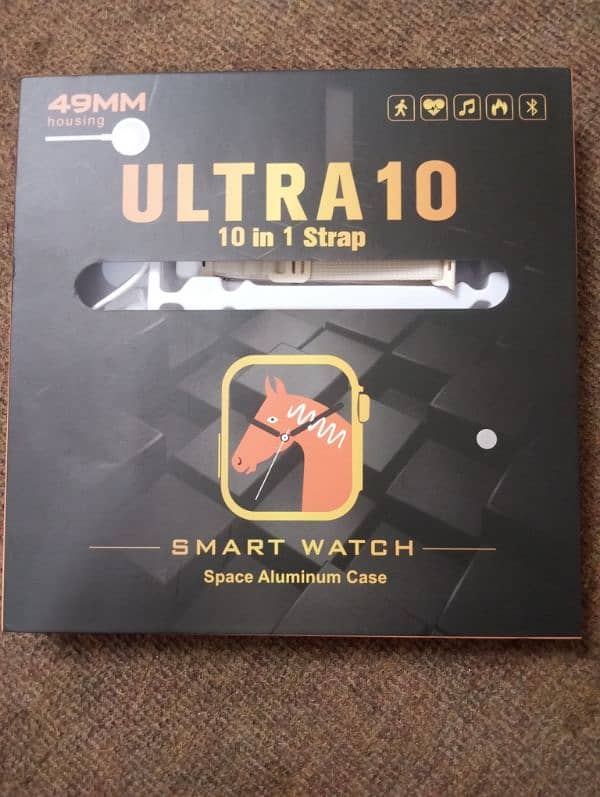 Smart Watch Ultra 10 In 1 With Box And Charging Cable 0