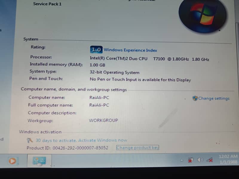 core (tm)2 Doe laptop sale 0