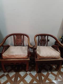 wooden sofa set