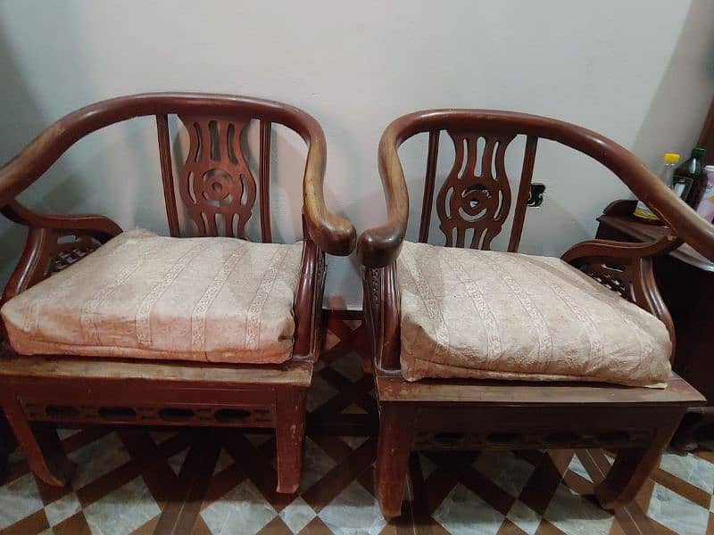 wooden sofa set 2