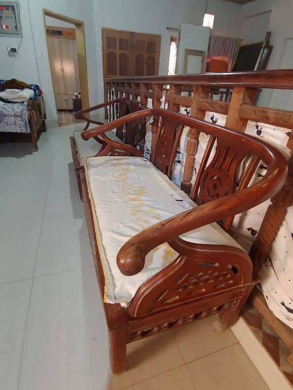 wooden sofa set 3