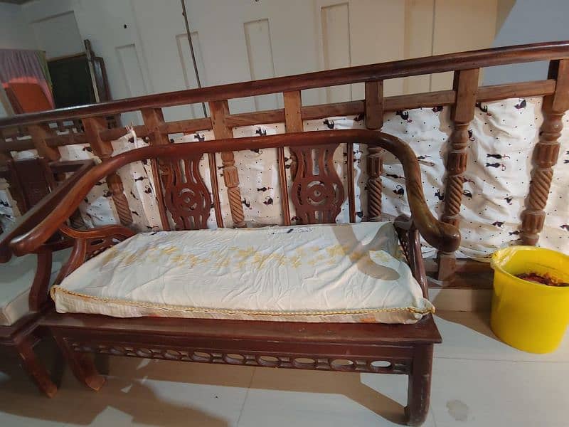 wooden sofa set 4