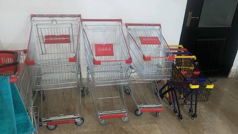 Store Rack/ Wall Rack/ Gondola Rack/ Cash Counter/ Trolleys/ Baskets 13