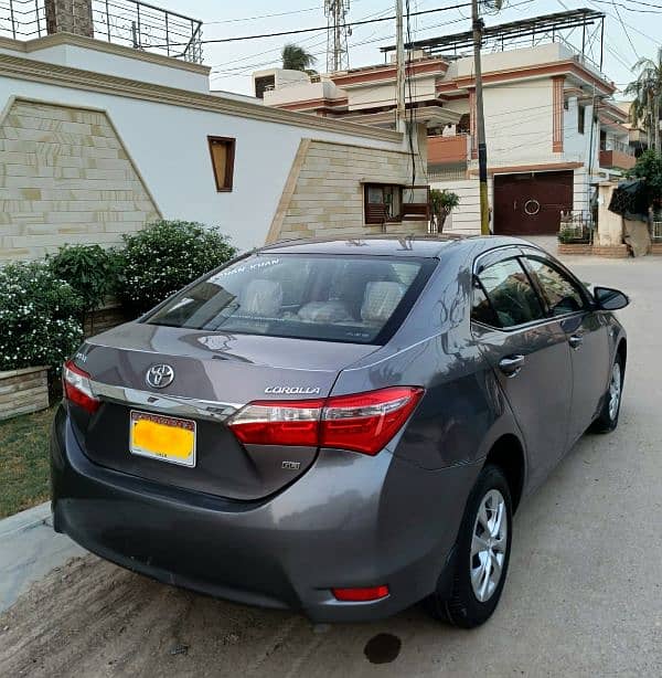 Toyota Corolla GLI 2016 registered original gun metallic color 6