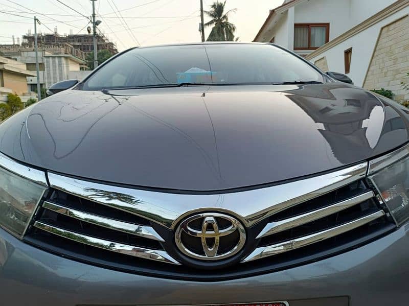 Toyota Corolla GLI 2016 registered original gun metallic color 9