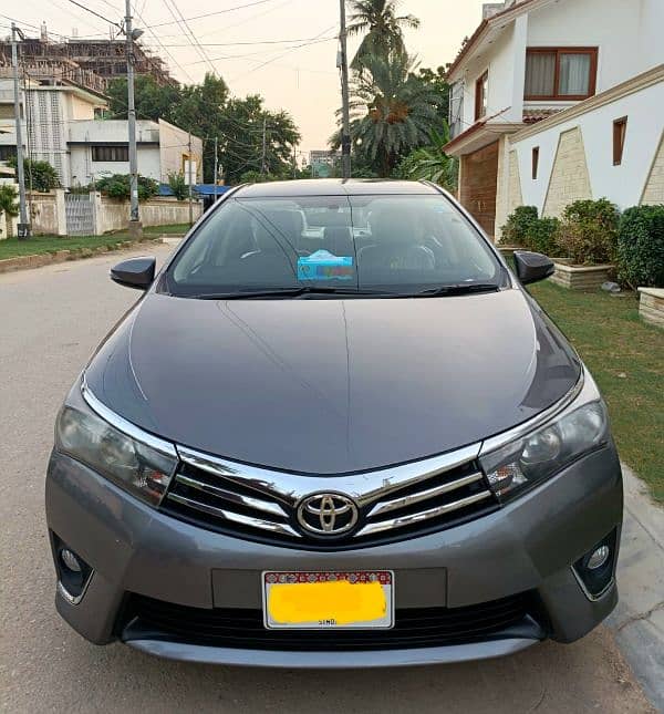 Toyota Corolla GLI 2016 registered original gun metallic color 11