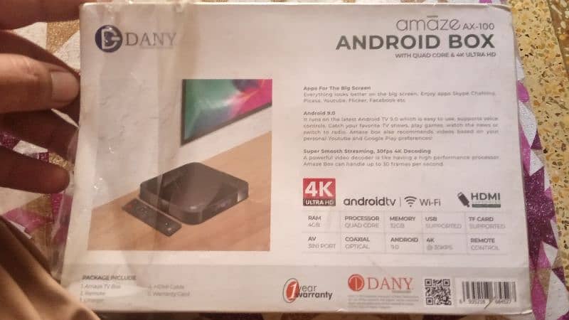 Dany Amaze AX-100 Android Box 4GB 32GB 4