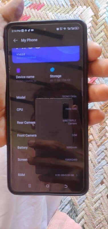 Tecno Camon 20 8+5gb ram 256gb storage Lush condition 6