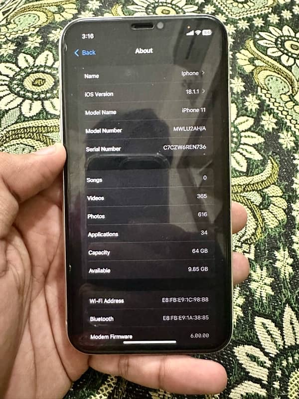 Iphone 11 64gb PTA 5